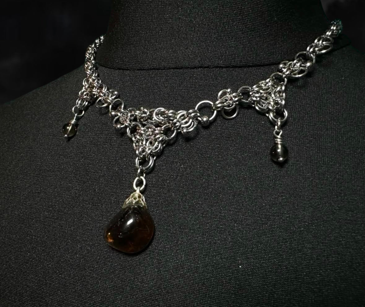 Eryndia // Necklace with Smoky Quartz