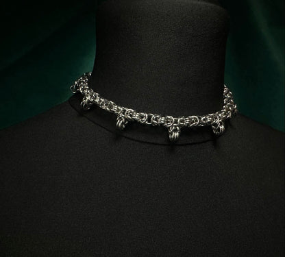 Byzantine Choker or Necklace with Spikes