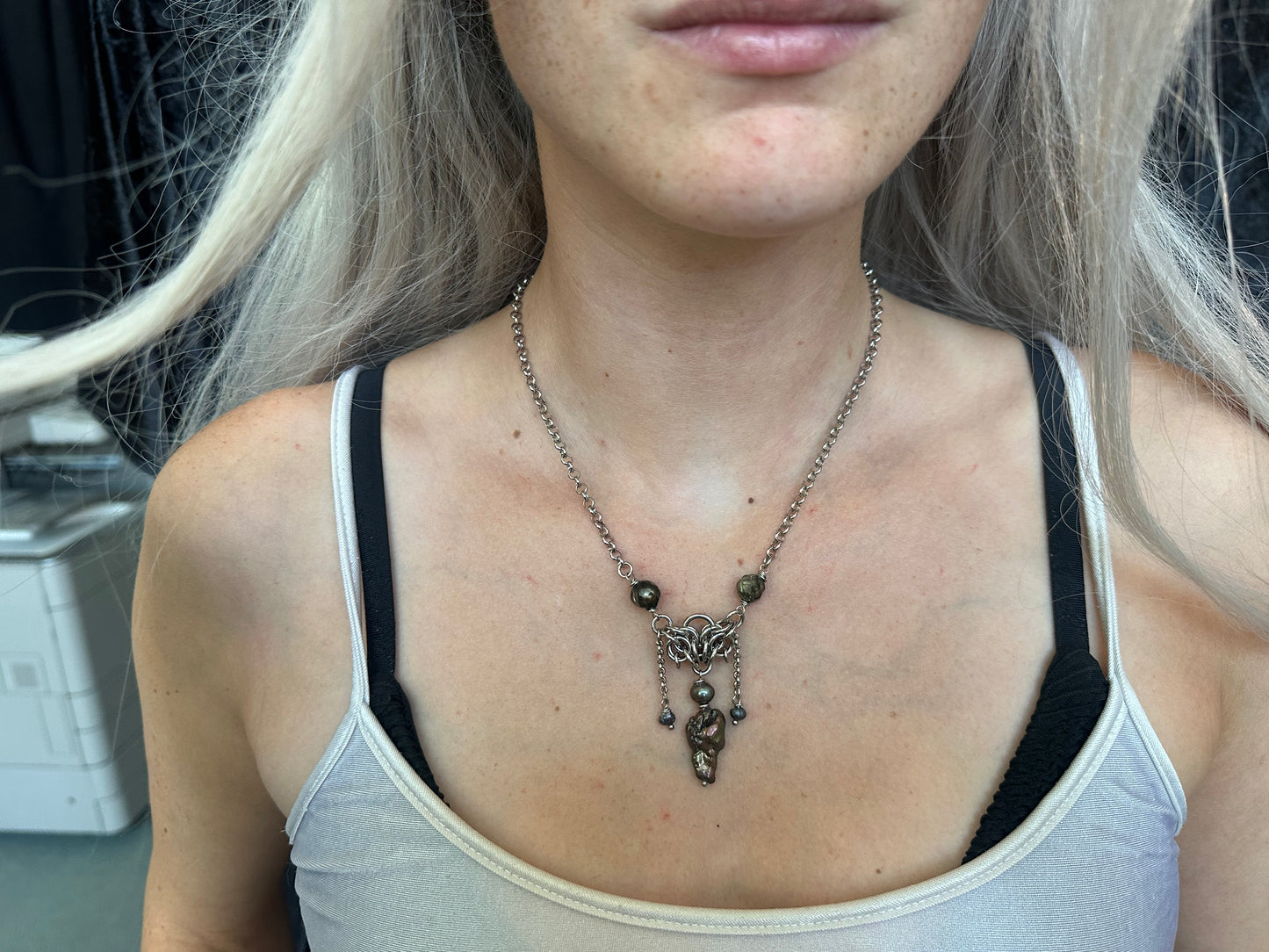 Kette mit Perlen
